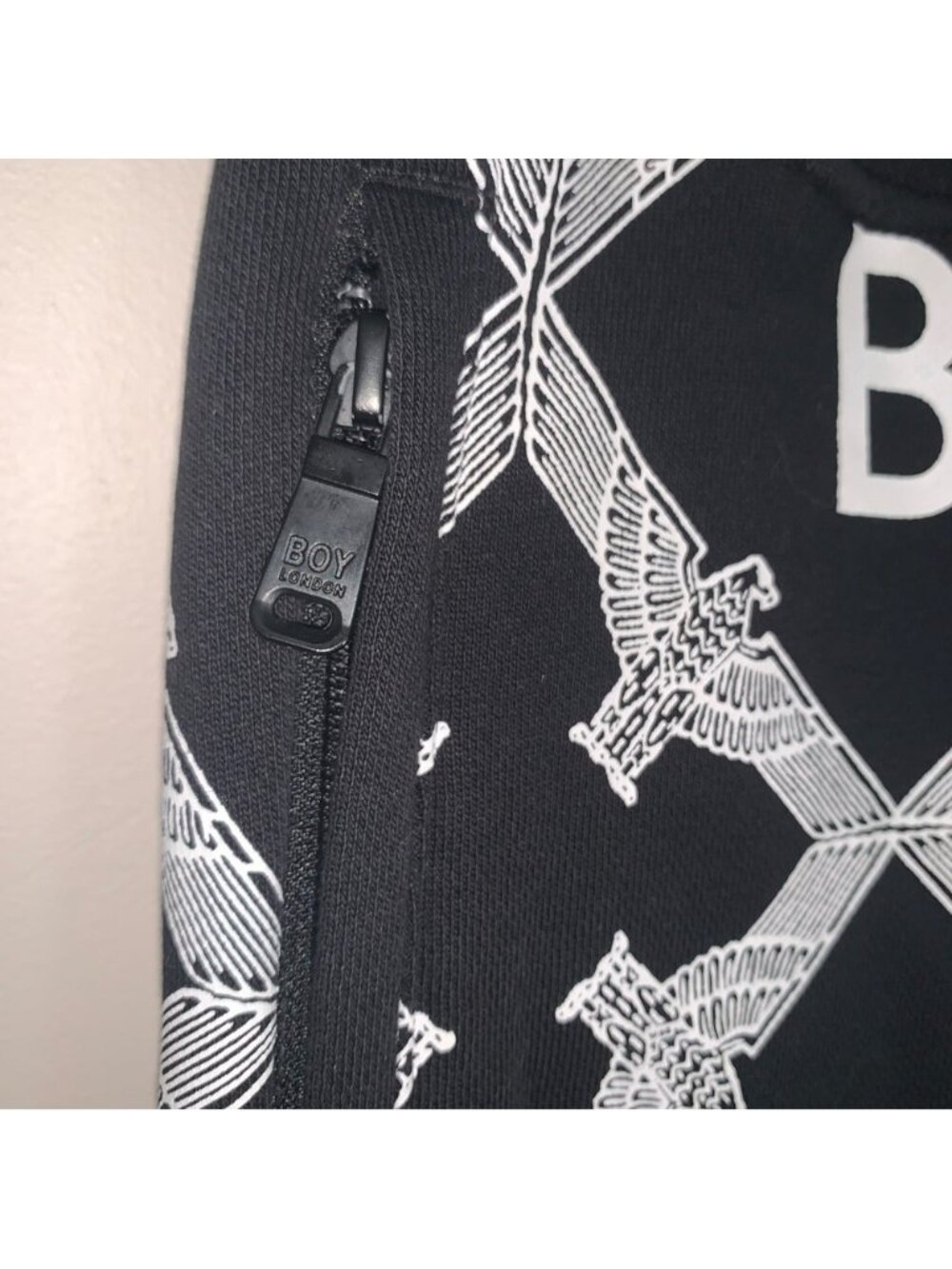Boy London Rare Monogram Black White Sweat Pants Joggers M - Picture 9 of 15